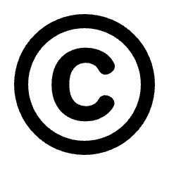 Copyright Icon from Rounded Line - Streamline Material Set