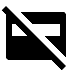 Credit Card Off Fill Icon from Outlined Fill - Streamline Material Set