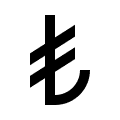 Currency Lira Fill Icon from Sharp Fill - Material Pro Set