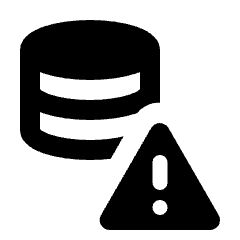 Database Alert Critical Fill Icon from Rounded Fill - Streamline Material Set