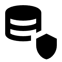 Database Protect Fill Icon from Outlined Fill - Streamline Material Set