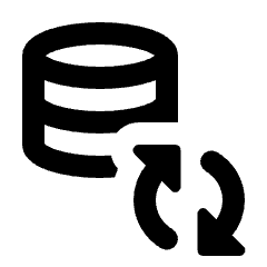 Database Refresh Icon from Rounded Line - Streamline Material Set