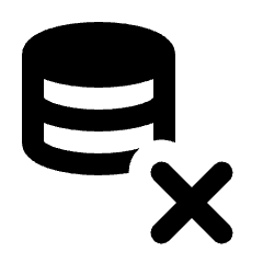 Database Remove Fill Icon from Rounded Fill - Material Pro Set
