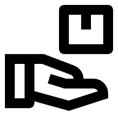 Delivery Shipping Icon from Outlined Line - Streamline Material Set