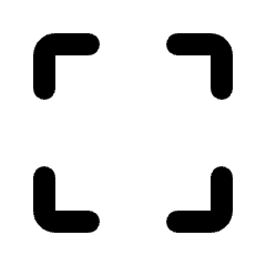 Empty Scanner Icon from Rounded Line - Material Pro Set