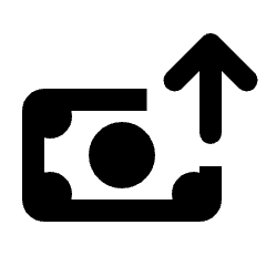 Expense Icon from Rounded Line - Streamline Material Set