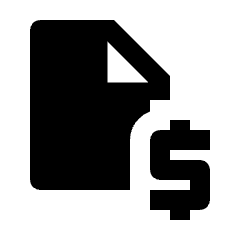 Finance Document Fill Icon from Outlined Fill - Streamline Material Set