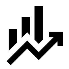 Finance Mode Fill Icon from Sharp Fill - Streamline Material Set