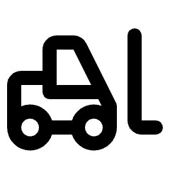 Forklift Icon from Rounded Line - Material Pro Set