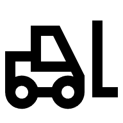 Forklift Icon from Sharp Line - Material Pro Set