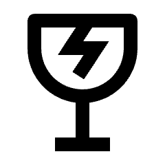 Fragile Icon from Outlined Line - Streamline Material Set