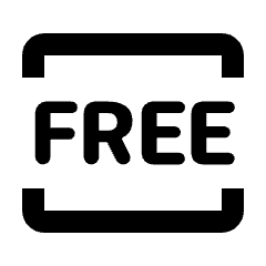 Free Square Icon from Rounded Line - Streamline Material Set