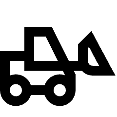 Front Loader Icon from Sharp Line - Material Pro Set