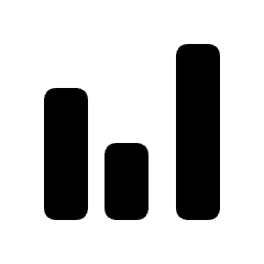 Grouped Bar Chart Icon from Rounded Line - Material Pro Set