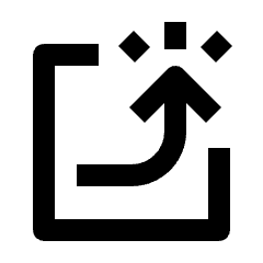 Growth Though The Roof Fill Icon from Outlined Fill - Streamline Material Set