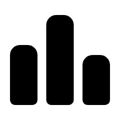 Leaderboard Fill Icon from Rounded Fill - Streamline Material Set
