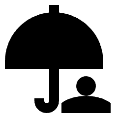 Life Insurance Fill Icon from Sharp Fill - Streamline Material Set