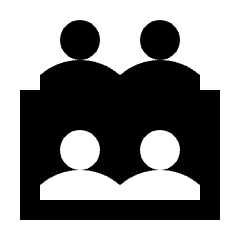 Meeting Room Alt Fill Icon from Sharp Fill - Streamline Material Set