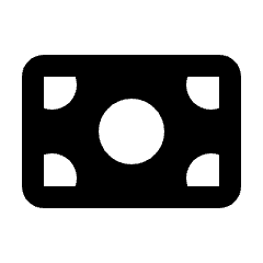 Money Alt Fill Icon from Rounded Fill - Streamline Material Set