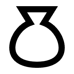 Money Bag Icon from Sharp Line - Material Pro Set