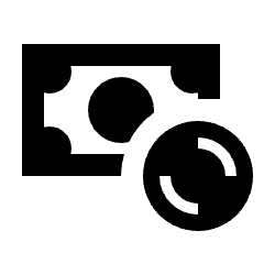 Money Note Coin Icon from Sharp Line - Streamline Material Set