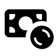 Money Note Coin Fill Icon from Rounded Fill - Material Pro Set