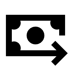 Money Payroll Icon from Sharp Line - Streamline Material Set