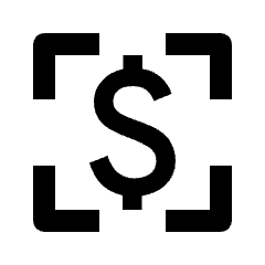 Money Scanner Icon from Outlined Line - Streamline Material Set