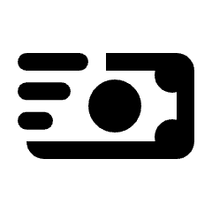 Money Transfer Icon from Rounded Line - Streamline Material Set