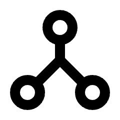 Network Node Icon from Outlined Line - Streamline Material Set