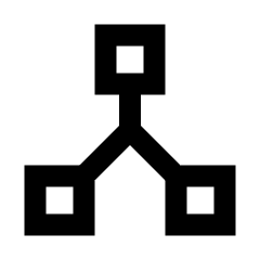 Network Node Icon from Sharp Line - Streamline Material Set