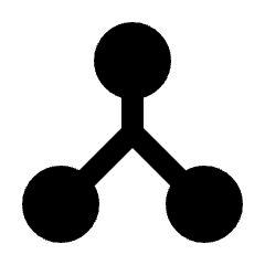 Network Node Fill Icon from Rounded Fill - Material Pro Set