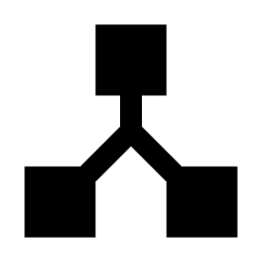 Network Node Fill Icon from Sharp Fill - Streamline Material Set