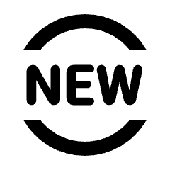 New Circle Icon from Rounded Line - Material Pro Set