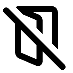 No Meeting Room Icon from Rounded Line - Material Pro Set