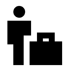 Office Worker Fill Icon from Sharp Fill - Material Pro Set