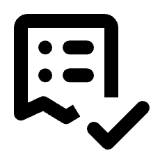 Order Approve Icon from Rounded Line - Streamline Material Set