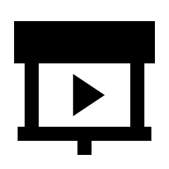 Projector Screen Fill Icon from Sharp Fill - Material Pro Set