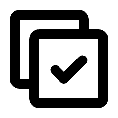 Projects Complete Icon from Rounded Line - Material Pro Set