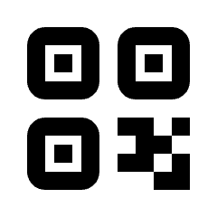 Qr Code 2 Icon from Rounded Line - Material Pro Set