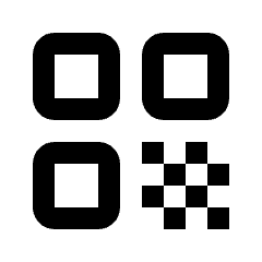 Qr Code Fill Icon from Rounded Fill - Material Pro Set