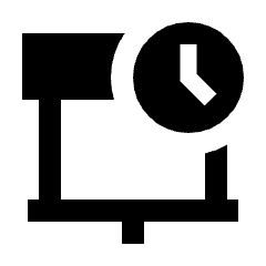 Rehearse Timing Fill Icon from Sharp Fill - Material Pro Set