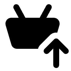 Remove Shopping Basket Fill Icon from Rounded Fill - Material Pro Set