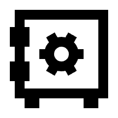 Safe Icon from Sharp Line - Streamline Material Set