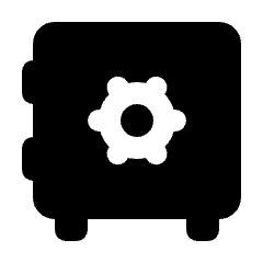 Safe Fill Icon from Rounded Fill - Streamline Material Set