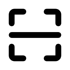 Scanning Icon from Rounded Line - Material Pro Set