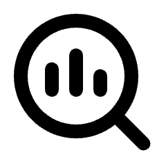 Search Insights Icon from Rounded Line - Streamline Material Set