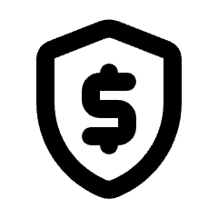 Security Cash Icon from Rounded Line - Streamline Material Set