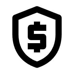 Security Cash Icon from Outlined Line - Streamline Material Set