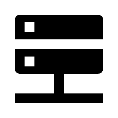 Server Fill Icon from Outlined Fill - Streamline Material Set